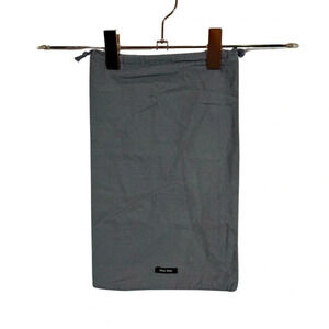Miu Miu Gray Cotton Logo Drawstring 8” x 13” Dustbag Storage Dust Bag